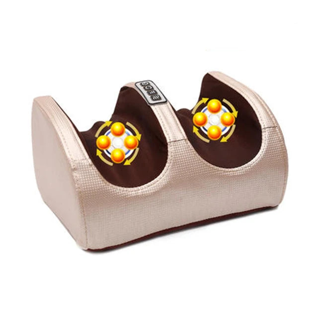 Electric Foot Massager Heating Therapy Hot Compression Shiatsu Kneading Roller Muscle Relaxation Relief Fatigue Foot Spa Machine