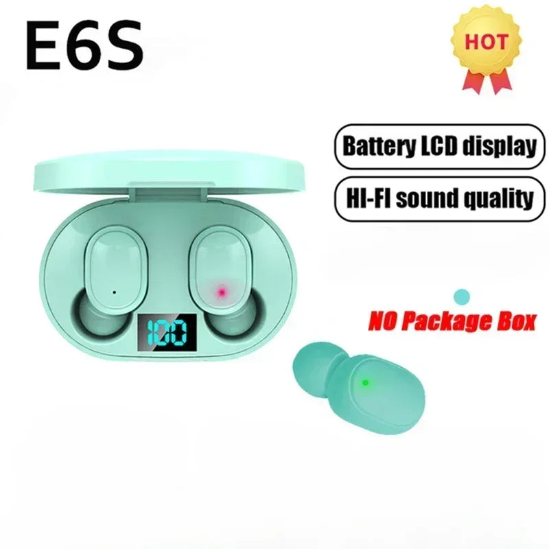 E6S Wireless Bluetooth Earphones TWS Bluetooth Noise Cancelling