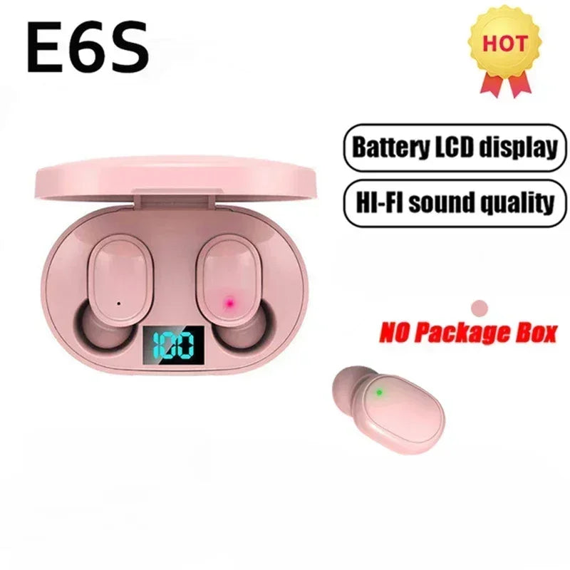 E6S Wireless Bluetooth Earphones TWS Bluetooth Noise Cancelling