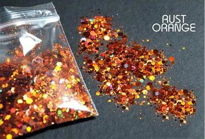 50g Mirror Iridescent Mixed Hexagon Nail Glitter Sequins Mermaid Holographic Spangles Chunky Flakes Face Make Up Nail Art Powder