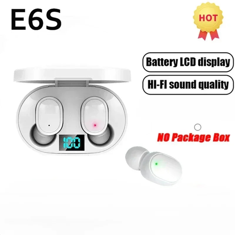 E6S Wireless Bluetooth Earphones TWS Bluetooth Noise Cancelling