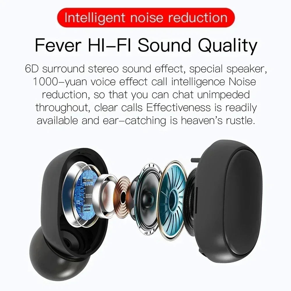 E6S Wireless Bluetooth Earphones TWS Bluetooth Noise Cancelling