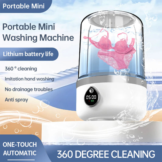 Portable Washing Machine 2L EU US UK AU Mini Dehydratable Dormitory Student Sock Underwear Panties Rental Travel Free Shipping