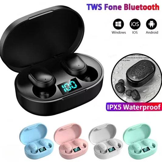 E6S Wireless Bluetooth Earphones TWS Bluetooth Noise Cancelling