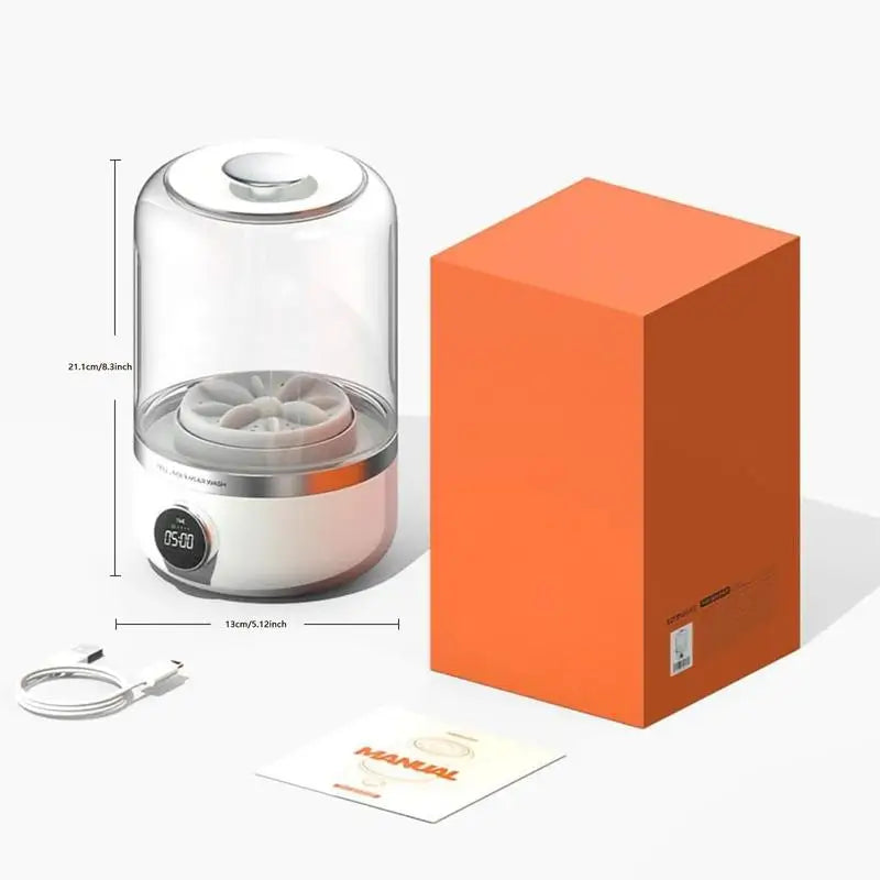 Portable Rechargeable Mini Washing Machine for Underwear,Mini Portables Washing Machine, 20 Washes per Charge