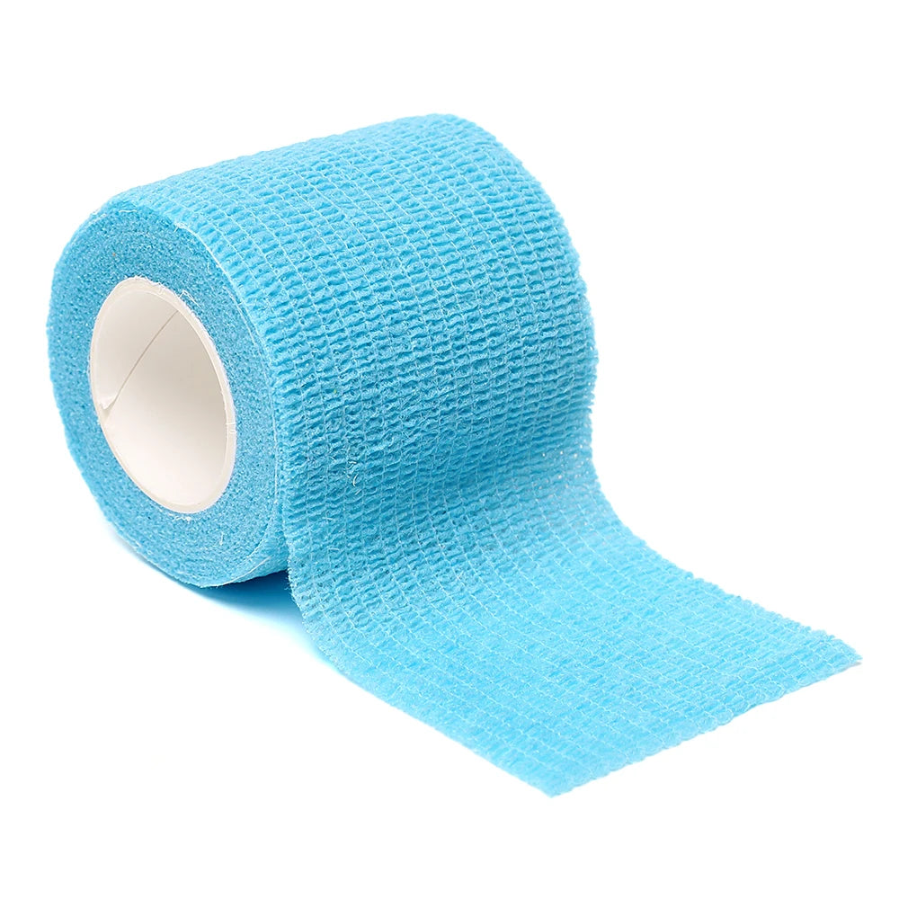 12pcs of 4.8-meter elastic sports self-adhesive bandages, protecting fingers, ankles, palms, and shoulders, knee protection