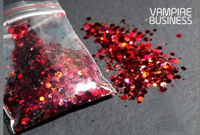 50g Mirror Iridescent Mixed Hexagon Nail Glitter Sequins Mermaid Holographic Spangles Chunky Flakes Face Make Up Nail Art Powder
