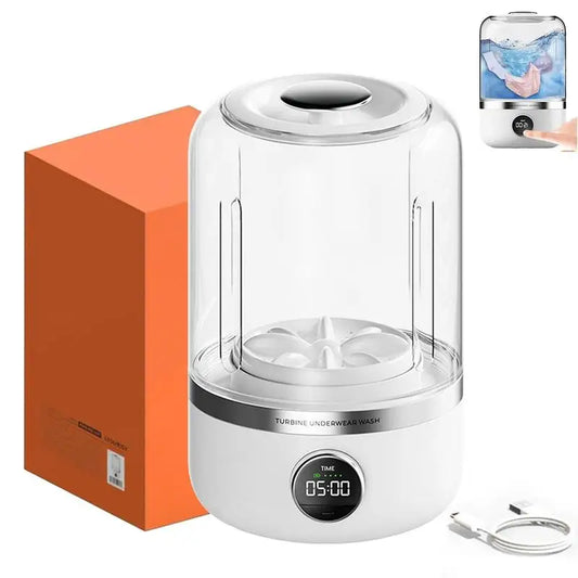 Portable Rechargeable Mini Washing Machine for Underwear,Mini Portables Washing Machine, 20 Washes per Charge